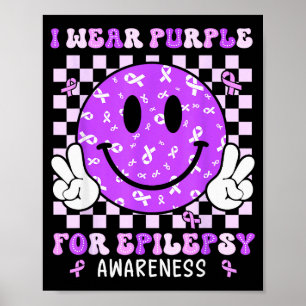Affiche Je porte du violet pour la sensibilisation à l'épi