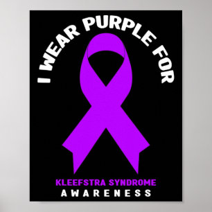 Affiche Je porte du violet pour la sensibilisation au synd