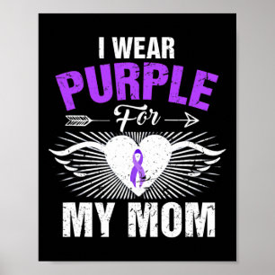 Affiche Je porte du violet pour le costume de sensibilisat