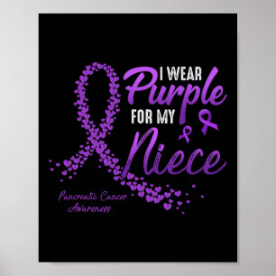 Affiche Je Porte Du Violet Pour Les Lauréats Du Cancer Pan