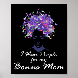 Affiche Je porte du violet pour ma maman supplémentaire so