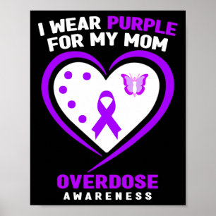 Affiche Je Porte Du Violet Pour Ma Mère Surdose Sensibilis