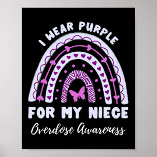 Affiche Je Porte Du Violet Pour Ma Nièce Surdose Sensibili