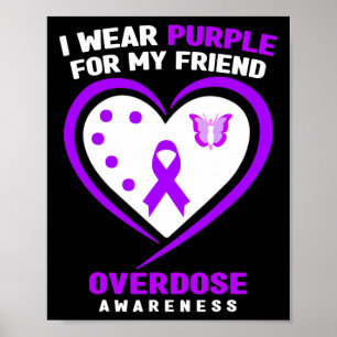 Affiche Je Porte Du Violet Pour Mon Ami Conscience De La S