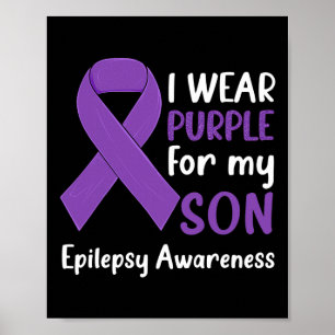 Affiche Je porte du violet pour mon fils Sensibilisation à