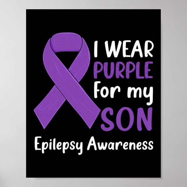 Affiche Je porte du violet pour mon fils Sensibilisation à (Devant)