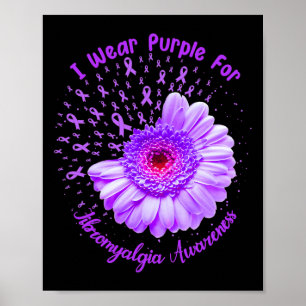 Affiche Je Porte Du Violet Pour Survivant De Sensibilisati