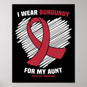 Affiche Je porte le bordeaux pour ma tante Sensibilisation