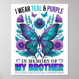 Affiche Je Porte Le Purple Turquoise En Mémoire De Mon Sui