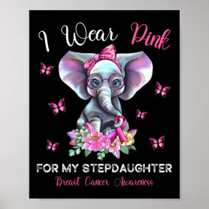 Affiche Je Porte Le Rose Pour Ma Fille Cancer Du Sein Awar
