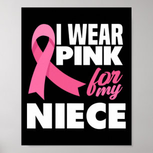 Affiche Je Porte Le Rose Pour Ma Nièce Sensibilisation Au