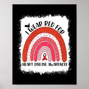 Affiche Je Porte Le Rouge Pour Le Mois De Sensibilisation