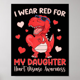 Affiche Je Porte Le Rouge Pour Ma Fille Sensibilisation Au