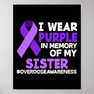 Affiche Je Porte Le Violet En Mémoire De Ma Soeur À L'Époq
