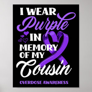 Affiche Je Porte Le Violet En Mémoire De Mon Cousin Overdo