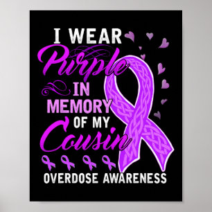 Affiche Je Porte Le Violet En Mémoire De Mon Cousin Overdo