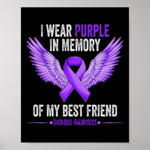 Affiche Je Porte Le Violet En Mémoire De Mon Meilleur Ami 