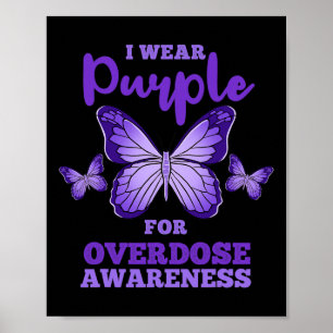 Affiche Je Porte Le Violet Pour La Sensibilisation À La Su