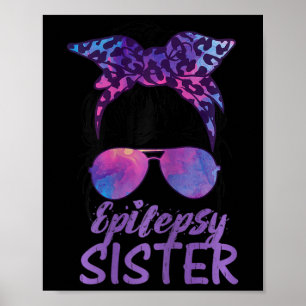 Affiche Je Porte Le Violet Pour La Sensibilisation À L'Épi