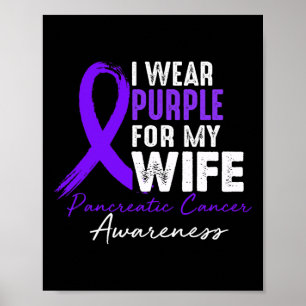 Affiche Je Porte Le Violet Pour La Sensibilisation Au Canc