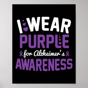 Affiche Je porte le violet pour les Dementi de sensibilisa