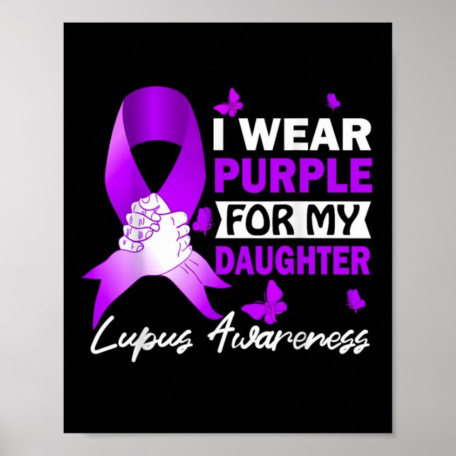 Affiche Je Porte Le Violet Pour Ma Fille Sensibilisation A (Devant)