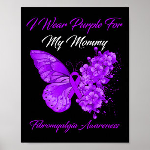 Affiche Je Porte Le Violet Pour Ma Maman Fibromyalgie Guer