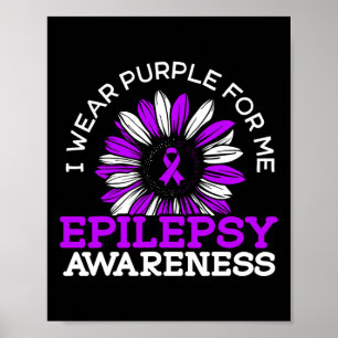 Affiche Je Porte Le Violet Pour Moi Epileptique Séizure Ep
