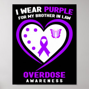 Affiche Je Porte Le Violet Pour Mon Frère En Droit Surdose