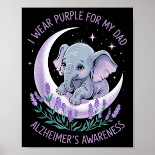 Affiche Je Porte Le Violet Pour Mon Père La Démence L'Elép