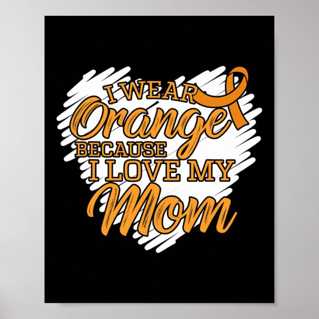 Affiche Je porte l'orange parce que j'aime ma mère pour la (Devant)