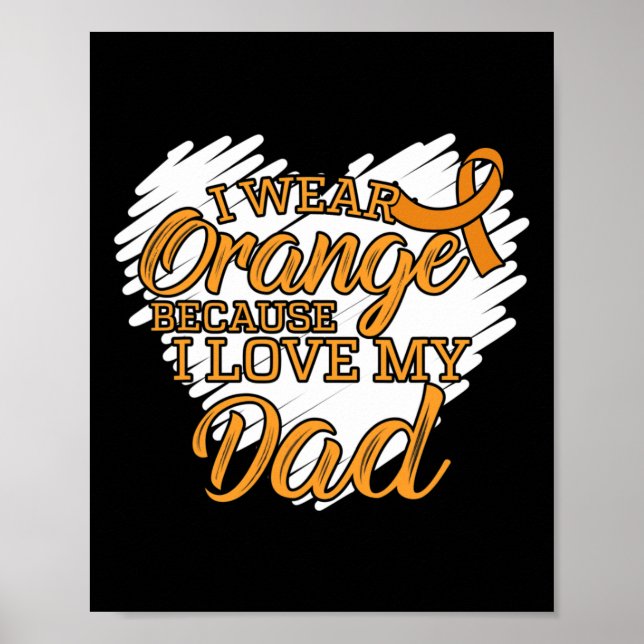 Affiche Je porte l'orange parce que j'aime mon père pour l (Devant)