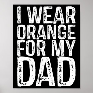 Affiche Je Porte L'Orange Pour Mon Père Leucémie Sensibili