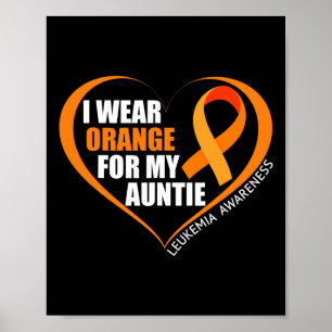 Affiche Je Porte Orange Pour Ma Tante Sensibilisation À La