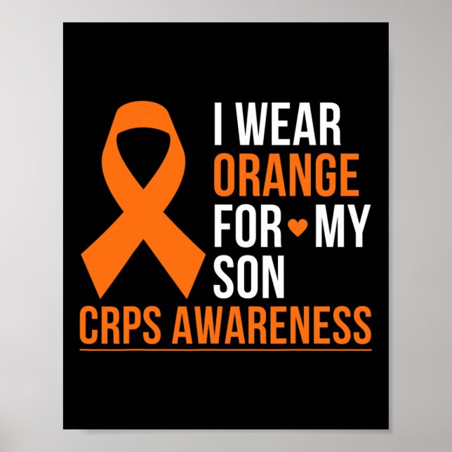 Affiche Je Porte Orange Pour Mon Fils Rsd Crps Mois De Sen (Devant)