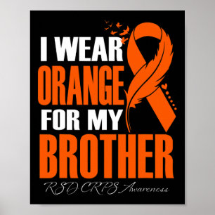 Affiche Je Porte Orange Pour Mon Frère Rsd Crps Sensibilis