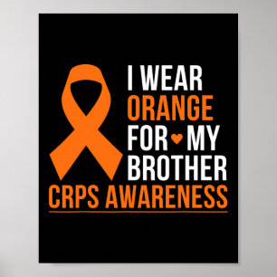 Affiche Je Porte Orange Pour Mon Frère Rsd Crps Sensibilis