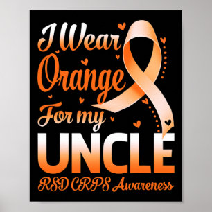 Affiche Je Porte Orange Pour Mon Oncle Rsd Crps Sensibilis