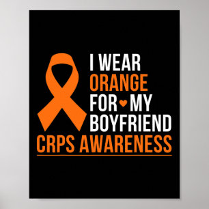 Affiche Je Porte Orange Pour Mon Petit-Ami Rsd Crps Sensib