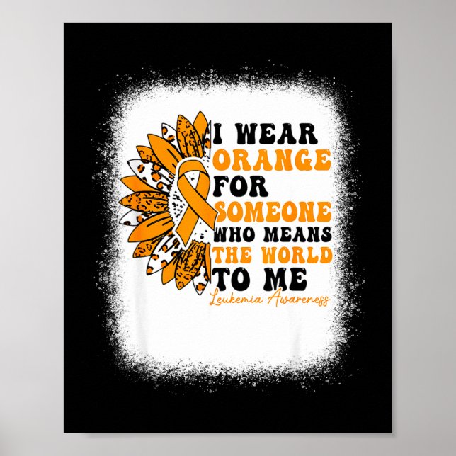 Affiche Je porte orange pour quelqu'un qui compte pour moi (Devant)