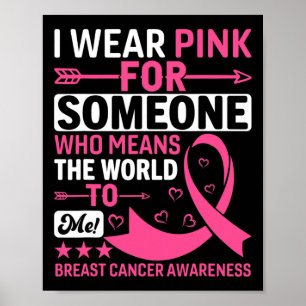 Affiche Je Porte Pink Quelqu'Un Qui Veut Dire Le Monde Pou