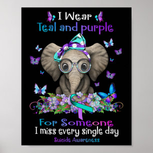 Affiche Je Porte Un Éléphant De Sensibilisation Au Suicide