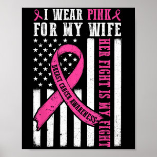 Affiche Je Porte Une Femme Rose Cancer Du Sein Sa Lutte Es
