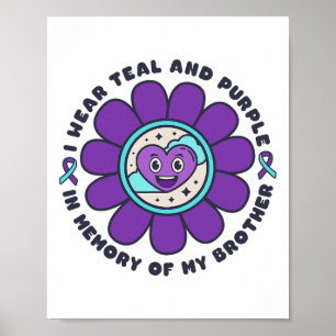 Affiche Je Porte Une Mémoire Turquoise Et Violette De Mon
