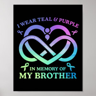 Affiche Je Porte Une Mémoire Turquoise Et Violette De Mon