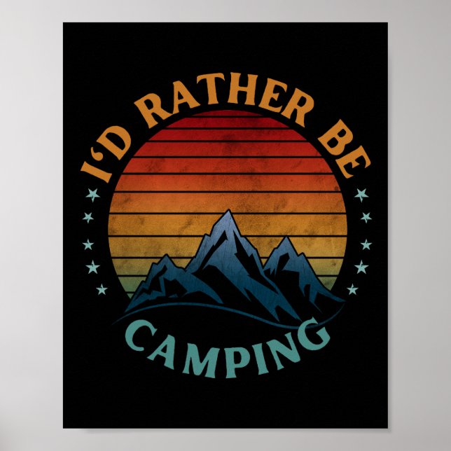 AFFICHE JE PRÉFÈRE CAMPER (Devant)