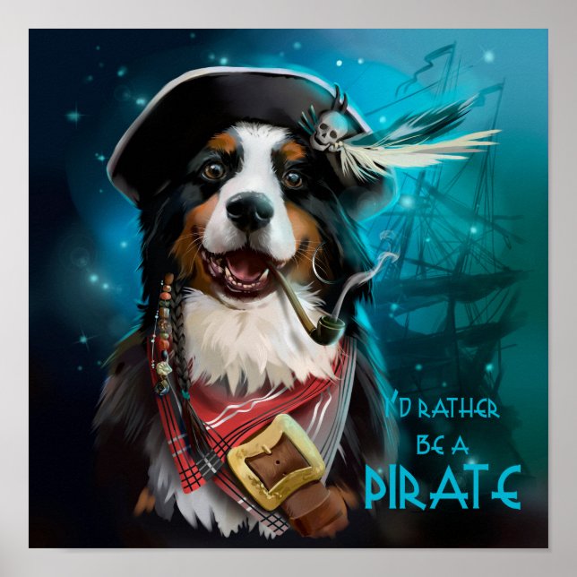 Affiche Je préférerais être un pirate (Devant)