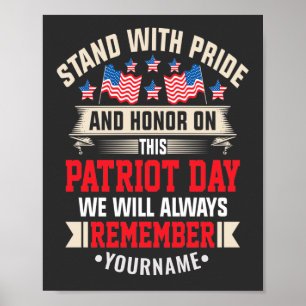 Affiche Je prends la défense du drapeau pour honorer ceux