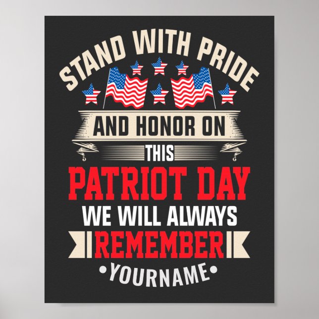 Affiche Je prends la défense du drapeau pour honorer ceux  (Devant)