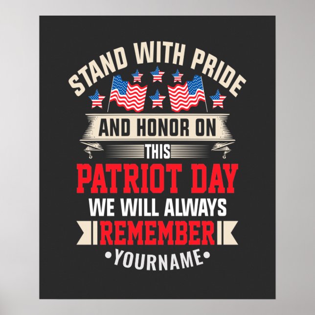 Affiche Je prends la défense du drapeau pour honorer ceux  (Devant)